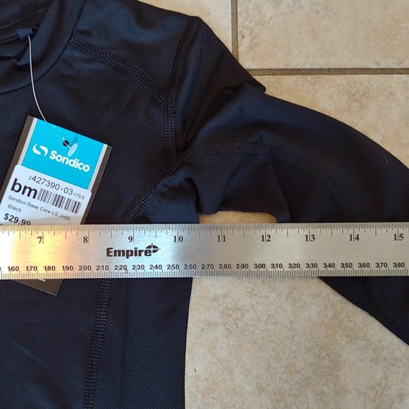 NWT SONDICO Boys' Core Long-Sleeve Base Layer Shirt, Black, Size US 8 - Picture 2 of 12